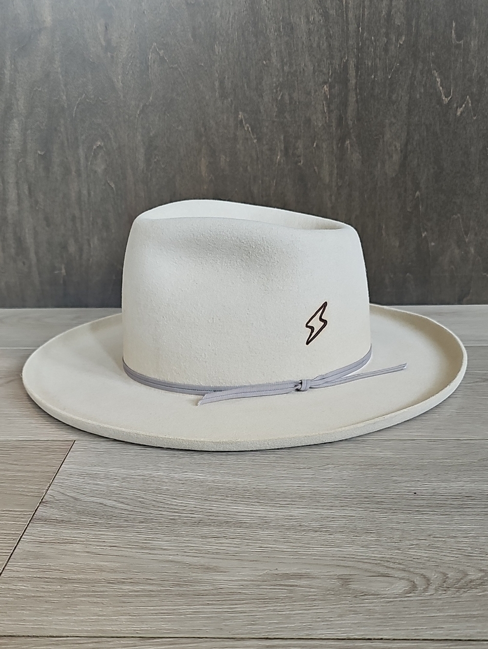 Custom Daisy May Hat Co. Cream White Fur Felt Open Road Western Hat, Size 7
